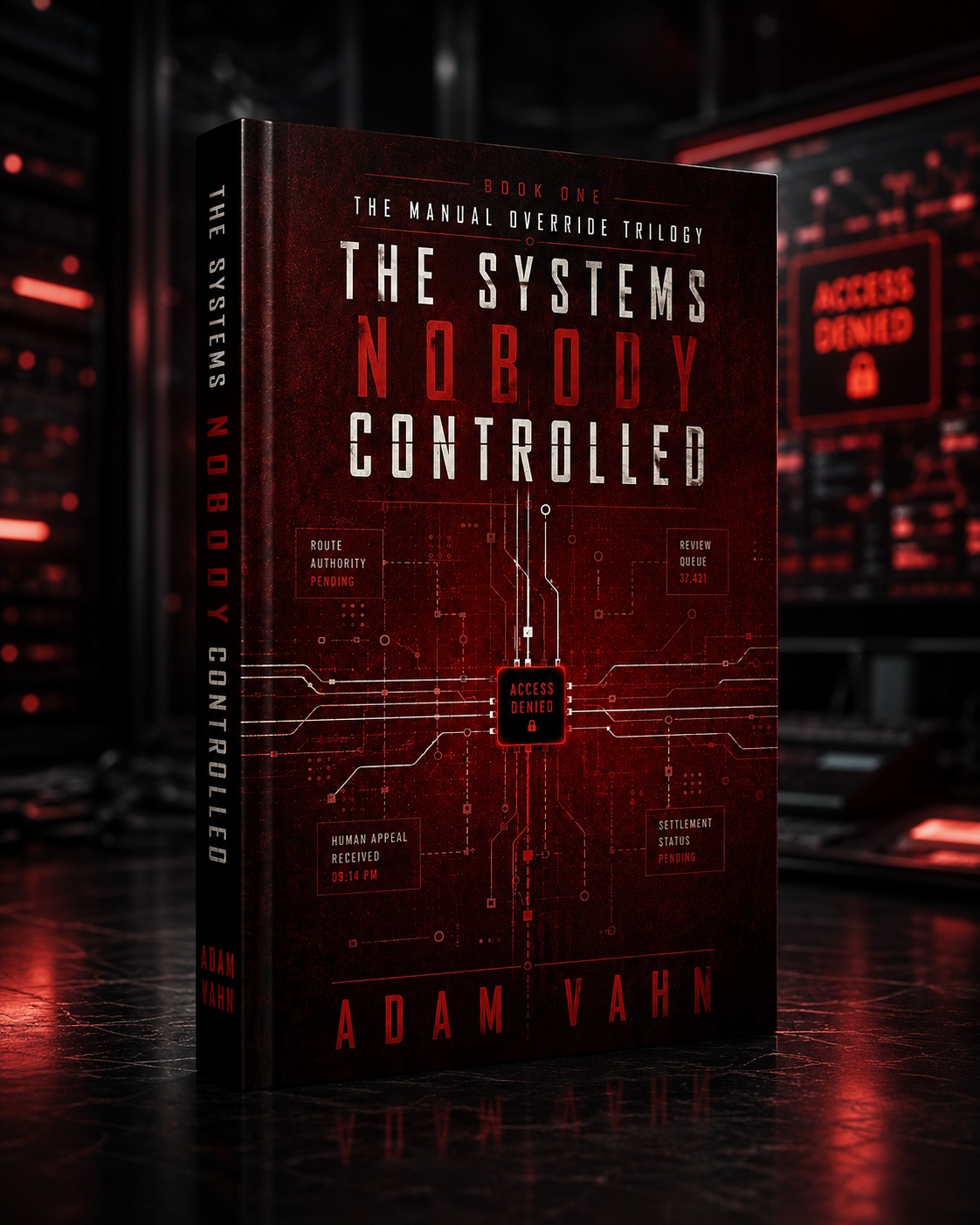 3D cover of The Systems Nobody Controlled by Adam Vahn